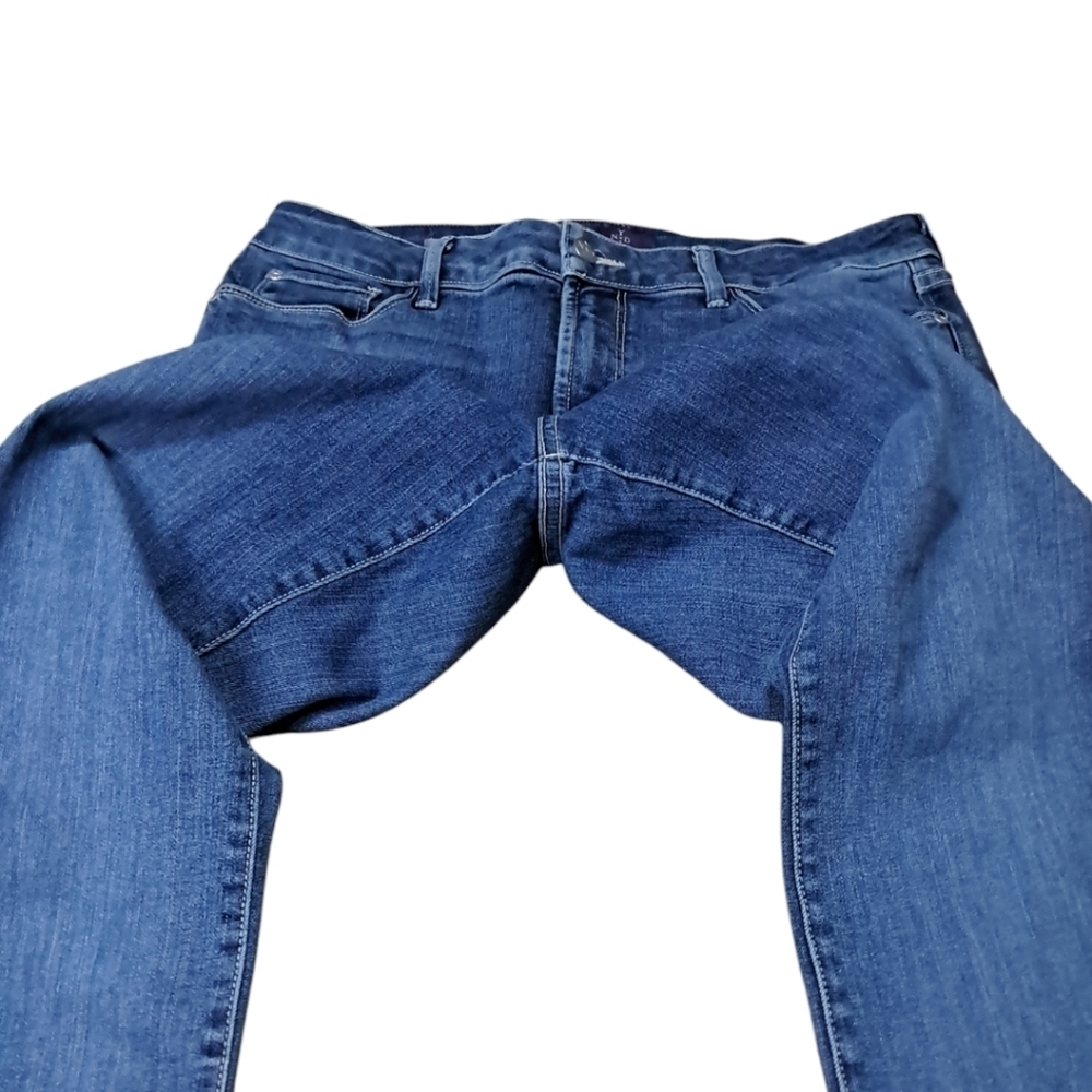 NYDJ Samantha Slim Jeans 12 Petite Quinn Wash Comfort Stretch Lift Tuck - Picture 7 of 15